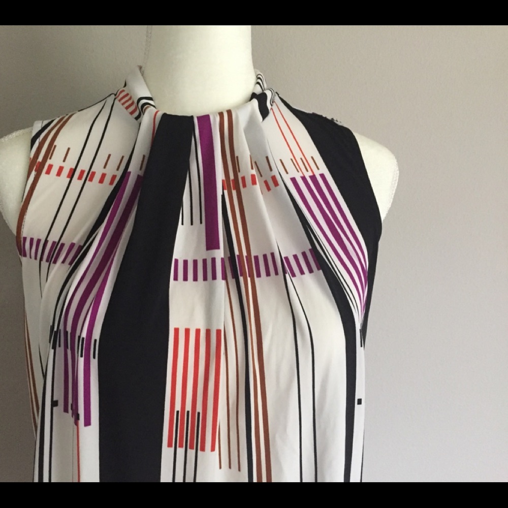Worthington Top Blouse Halter Neck Sleeveless Sz M - Picture 2 of 7